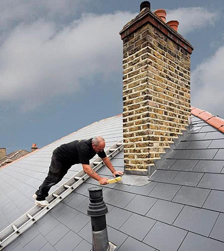 Photo showing chimney repointing for a home in Cranleigh&nbsp; by JBL Chimney Services
